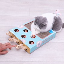 도토리ZIP 꾹꾹두더지잡기 스크래쳐 냥펀칭 멀티형장난감