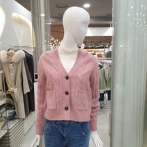 씨씨콜렉트 케이블짜임 크롭가디건(E224KSL132)