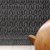 [얀카페트] 소울 벨기에산 사이잘룩 러그 카페트 7056-E684 (155x230cm) 차콜