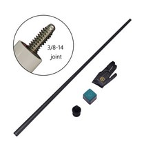 OEM 맞춤형 당구 샤프트 탄소 섬유 샤프트 블랙 테크놀로지 풀 큐용 팁 샤프트 10mm 11.75mm 12.75mm, shaft 3x8x14_12.4mm pro taper