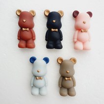 턱시도 베어 볼마커 자석클립 포함 개별포장 골프 악세사리 선물용, 브라운