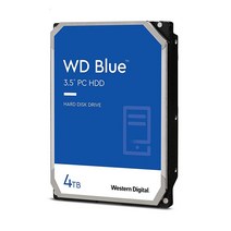 Western Digital WD 블루 하드 드라이브 HDD 8.89cm 4TB PC용 5400RPM SATA 6Gb/s 256MB 캐시 (WD40EZAZ), 5400 RPM, 2TB