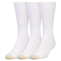 Gold Toe 남성용 플러피 크루 양말 멀티페어 [관부가세 포함] 708643, Brown (3-pairs)