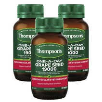 호주 톰슨 Thompsons Grape Seed 원어데이 포도씨 19000mg 120정, 3팩