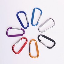 고강도 D형 베이직 컬러 디자인 텐트 타프 등산 카라비너, 퍼플