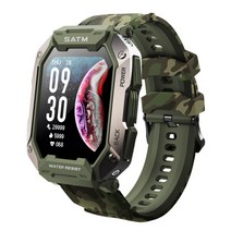 스쿠버시계나침반다이버컴퓨터 2022 new 다이빙 smart watch 야외 스포츠 smart watch heart rate blood pressure 5atm 방수 블루투스, 녹색 위장