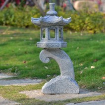 조경 동양적인 정원소품 태양광 램프 정원 마당 공원 전원주택 석등모형 인테리어 용품, B
