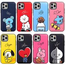 BT21 카드 수납 범퍼케이스 갤럭시 노트10 10+갤럭시 S10 5G 노트9