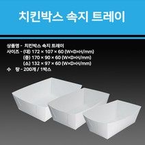 용기닷컴 속지 트레이(200개)_소-치킨종이박스 크라프트박스 닭강정용기 통닭포장 통닭박스 치킨박스 치킨포장박스 트레이박스 치킨상자 닭강정박스, 1box, 200개입