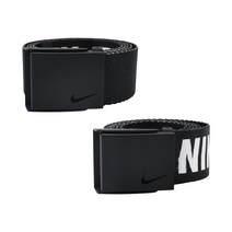 나이키 골프 로고 웹 벨트 11302, BLACK