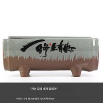 화분 도자기 개성 라지 사이즈 분경 미세경관 분재 녹식녹라 중 가정용, 색깔1, 빅, 1개