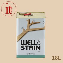 목재용 방수 오일스테인 18L 방부목페인트 오일스텐, 그린