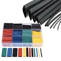 수축튜브 절연 선정리 마감재 전선 1.5mm-30mm PVC열, 수축튜브 키트[케이스포함], 선택5 컬러 580PCS