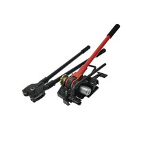 화물포장 철밴드 결속기 무클립 밴딩기 결속기 화물, 상세 페이지 참고, 32mm 패키지(머신+50KG 벨트+버튼)