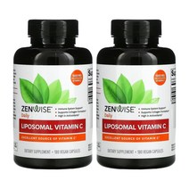 젠와이즈 헬스 리포솜 비타민 C 1000mg 베지테리안 캡슐, 180정, 2개
