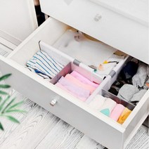 허니인덱스 길이조절 북엔드 서랍 정리 칸막이, 6개, 화이트