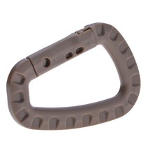 Molle 웨빙 부착 벨트 클립 야외 배낭 스트랩 걸쇠 퀵드로우 카라비너 캠프 물병 걸이, 14 khaki