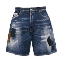 디스퀘어드2 디스퀘어드 박스 데님반바지 S71MU0646 S30789 470