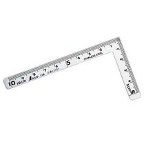SHINWA 직각자 S-12101 10*5cm/폭10mm/두께1.2T, 1개