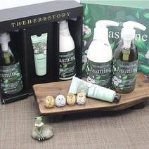 쇼핑백증정 더허브스토리 바디3종세트 바디선물세트 바디워시 바디로션 핸드크림 바디3종선물세트, 바디3종세트:자스민
