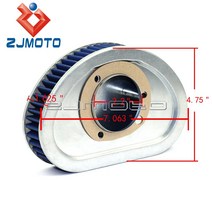 바이크 오토바이 공기 필터 고유량 청정기 흡입 교체 할리 다이나 스트리트 팻 밥 슈퍼 글라이드 커스텀 20, 한개옵션0