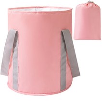 휴대용 접이식 발 족욕기, 핑크 대형 1개