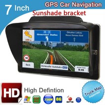 7 인치 트럭 블루투스 avin ddr 256m 8gb gps 내비게이터 mtk 차량 windows ce 6.0 gps 탐색 (후면보기 무선 카메라 포함), 유선 카메라로