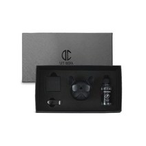 디씨네트워크 차량용 불독 방향제 유광실버 오일향 블랙베리베이, 1세트