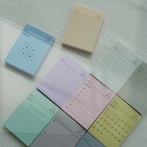 갓샵 데일리 메모패드 떡메 10type [스마일 smile 다꾸 떡메모지 단어장 모눈 공시생 떡매 떡제본 예쁜떡메], 상세설명 참조, 노트