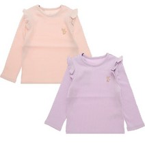 프렌치캣 [프렌치캣]프릴 골지 티셔츠 Q24DKT150/Q24DKT160