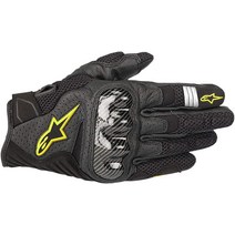 Alpinestars 블랙/화이트 Sz L 알파인스타 SMX-1 에어 V2 통기성 가죽 오토바이 장갑, 3X-Large, Black/White