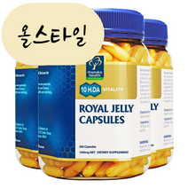 [해외] 마누카헬스 로얄젤리 10 HDA 1000mg 365캡슐 3개 royal jelly 뉴질랜드 직송, 365개