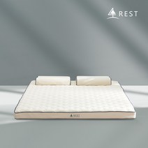 [신우팜앤라텍스] 레스트 통몰드 천연라텍스 토퍼 매트리스 7.5cm 슈퍼싱글