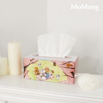 판촉물/400개/모몽 미용각티슈 200매/각티슈제작/기념품 답례품 인쇄제작 제조 공장 대량구매 단체선물 로고인쇄 학교학원병원 홍보 행사 개업결혼 관공서, 기본400개구매시, 인쇄없음