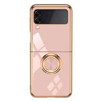 이케미 Z제트플립3 골드 엣지 서클링 케이스