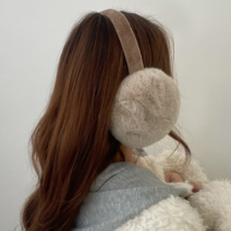 VANANA2 국내제작 페이크퍼 접이식 마카롱 귀마개