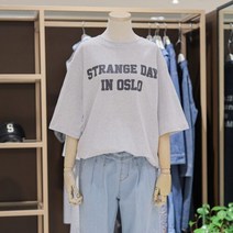 [AK PLAZA] [시에로] 와이드 반팔 숫자 아트웍 루즈핏 반팔 티셔