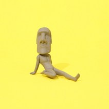 스트레칭 모아이 석상 이스터섬 장식용 인형, 5번