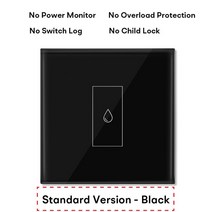 Tuya 스마트 20A WiFi 보일러 스위치 전기 온수기 App 원격 제어 전원 모니터 회로 과부하 보호, 04 Standard Ver Black_01 EU 표준