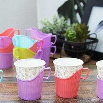 종이 랜덤컬러 종이컵을 컵디스펜서 파스텔 4P세트 쏙 컵홀더 컵받침 종이컵홀더, 에스도매 본상품선택