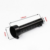 블랙 DB 킬러 소음기 배기 파이프 S1000RR R1 MT01 용 범용 모터크로스 바이크 오토바이 머플러 35mm 42mm 48mm 60mm, [02] 45mm