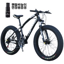 쇼핑타임 4.0 산악 광폭 타이어 자전거 팻바이크 30단, 21단, 26인치, 골드