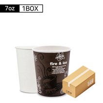 카페노리 7온스 테이크아웃 종이컵 1박스 1000개 택1, 없음, 무지(화이트)