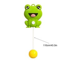 탁구로봇 탁구연습기 핑퐁로봇 어린이 탁구 테니스 공 기계 야외 훈련 연습 트레이너 조정 가능한, 01 Frog