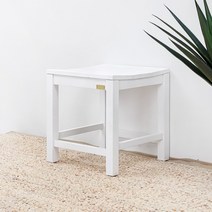원목 사각스툴(White), 단품