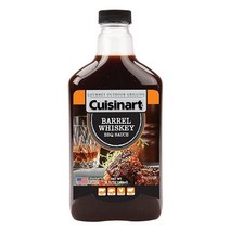 쿠진아트 CGBS-010 배럴 위스키 BBQ 마리네이드 딥 소스 또는 글레이즈용 프리미엄 맛 및 블렌드 양지머리 갈비 닭고기 돼지갈비 감자튀김에 적합 368.5g(13온스) 병, Barrel Whiskey BBQ Sauce