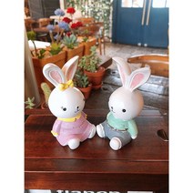 건강-드림_토끼인형2P(K202) 장식소품 예쁜품 카페 인테리어품 콘솔품 집들이선물 팬션 장식품_rjsrkdemf, 건강드-림-상품*, G-D-선택사항없습니다