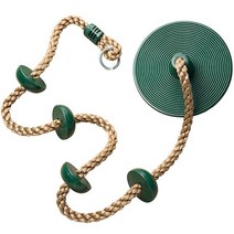 야외 스포츠 유치원 등반 장난감 디스크 스윙 좌석 등산 밧줄 재미 등산 밧줄 스윙 등산 장비 완구, green_1