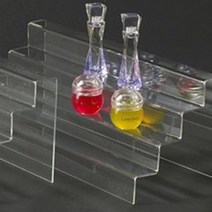아크릴 계단식 진열대 전시용 매대 마카롱 거치대 화장품 업소용 팔찌 반지 4단 300mm