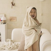 라비베베 밤부 아기 목욕타월 유아 신생아 수건, 목욕타월 베이지